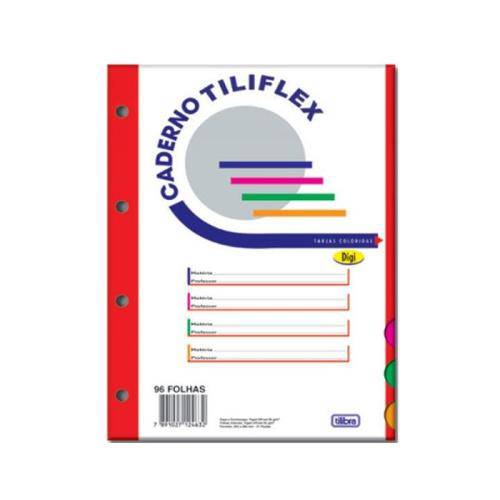 Bloco refil Fichário 96 folhas Tiliflex 12291-1 Tilibra unid.