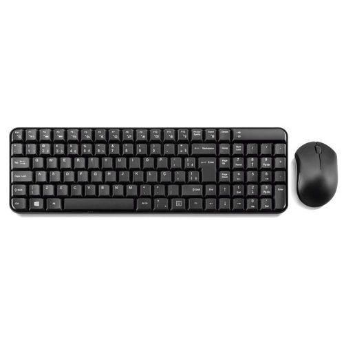 Teclado e mouse sem fio 2.4 GHZ ABNT II USB multimídia Multilaser TC183 unid.