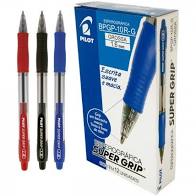 CANETA BPGP-10R-G SUPER GRIP AZUL PILOT UND