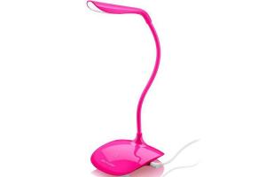 Luminária de mesa LED Light USB rosa Multilaser AC273 unid.