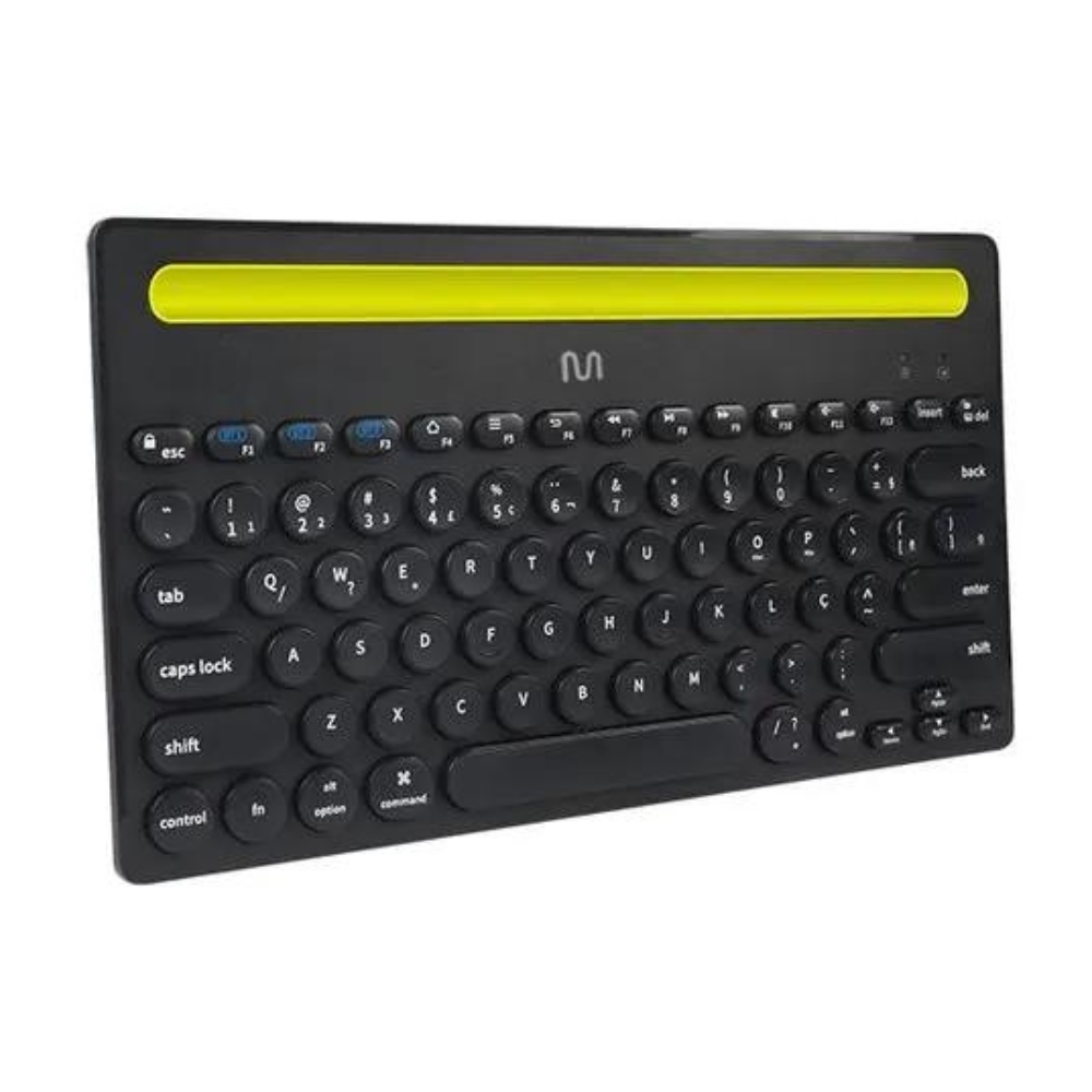 TECLADO S/ FIO TS400 CONCAVO PRETO C/ APOIO P/ TABLET PRETO MULTILASER UND