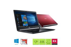 Notebook Acer 2.7Ghz 8GBRAM 1TBHD AMD Radeon RX 540 de 2GB 15.6