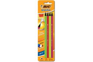 Lápis peto N2 HB Evolution Hexagonal Neon BIC cartela com 4 unid.