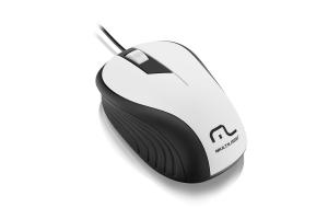 Mouse Wave 1200DPI 3 botões branco/preto Multilaser MO224 unid.