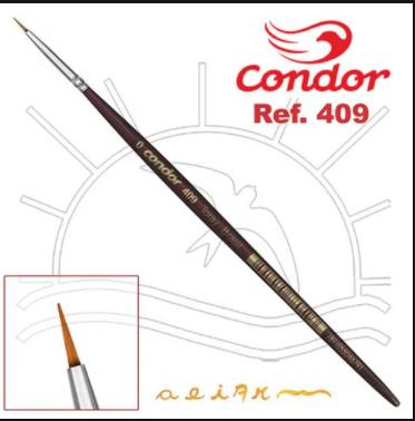 PINCEL P/ PINTURA REDONDO 409/0 MAD. CONDOR UND