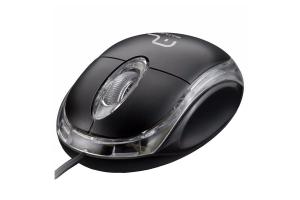 Mouse 3 botões 800 DPI PS2 preto Multilaser MO031 unid.