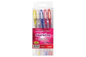 Caneta Uni-ball Gel Sparkling 1.0 UM-120SP cores Signo estojo com 06 unidades