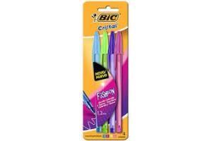 CANETA BIC 04 CORES FASHION BIC UND