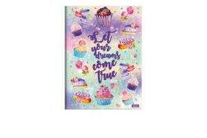 CADERNO BROCHURAO C/D TIPO ATA 96 FLS CUPCAKE 8134 FORONI UND