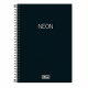 CADERNO C/P ESP 1/4 80 FLS NEON 30273 PRETO TILIBRA UND