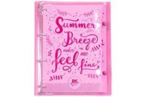 CADERNO ARGOLADO 192 FLS COLOR BUBBLE 2396RS ROSA DAC UND