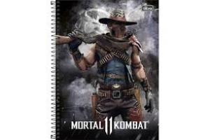 CADERNO C/D UNIV. 1 X 1 80 FLS MORTAL KOMBAT 28.550 TILIBRA UND