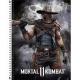 CADERNO C/D UNIV. 1 X 1 80 FLS MORTAL KOMBAT 28.550 TILIBRA UND                                                                                                                                                                                                