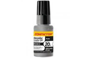 TINTA P/ MARCADOR DE QUADRO BRANCO 20 ML PRETO COMPACTOR UND 