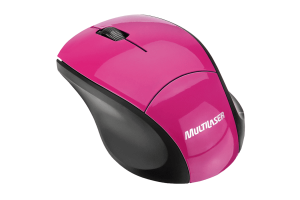 Mouse sem fio 2,4 GHZ FIT rosa Multilaser MO151 unid.